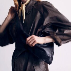 Genuine leather boho scarf bag